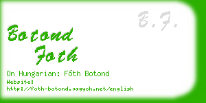 botond foth business card